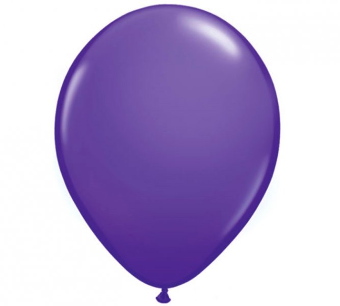 Purple Helium Latex Balloon